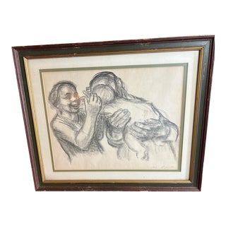 'Mutterglück'', 1931, Lithograph, by Käthe Kollwitz, Signed, Framed For Sale
