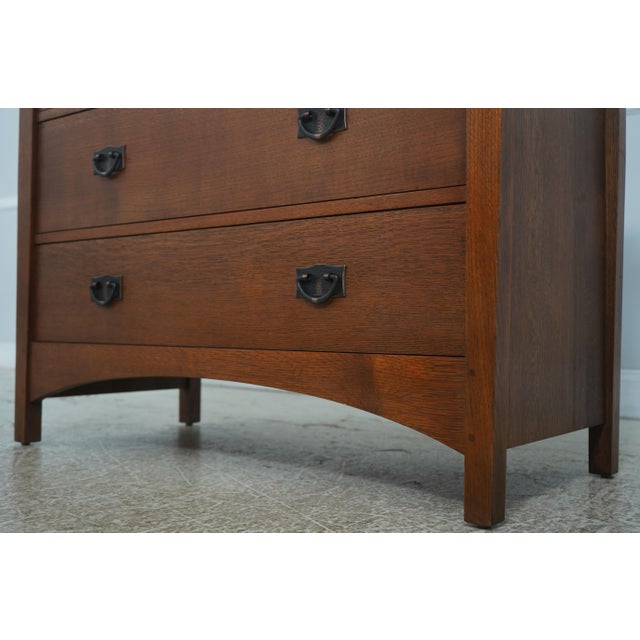 Stickley Mission Oak 2 Over 3 Drawer Dresser For Sale - Image 9 of 18