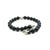 1990s David Yurman Estate Matte Onyx Carved Prayer Beads Bracelet 8.5" Silver For Sale - Image 10 of 12