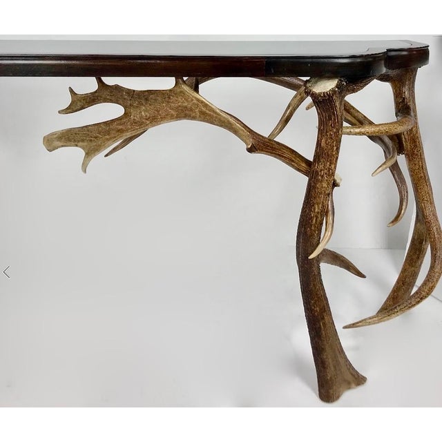 Exceptional Gathered Antler Console For Sale - Image 4 of 9