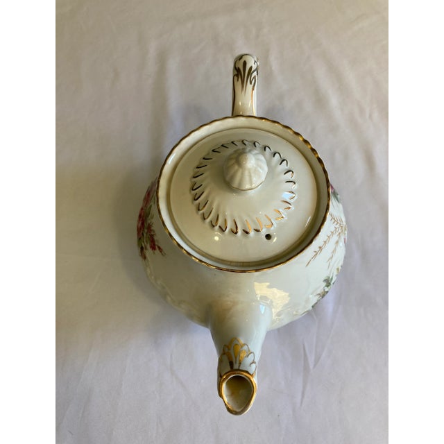 1950s 1950s Ellgreave English Floral Tea Pot For Sale - Image 5 of 9