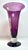 Stunning purple vase with a diamond optic pattern and trumpet vase shape. This vase sits on a clear bowl stem with...