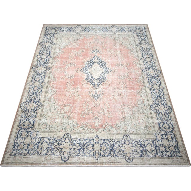 1950s 1950s Persian Kerman Rug For Sale - Image 5 of 7