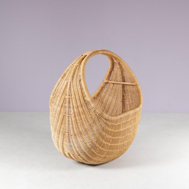 1960s Wicker Baby Bed, Netherlands, 1960s For Sale - Image 5 of 14