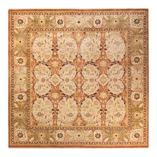 Mogul, One-of-a-Kind Hand-Knotted Area Rug in Brown, 9' 2" x 9' 3" For Sale
