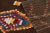 Textile Vintage Moroccan Rug in Brown With Colorful Lozenge Diamonds | Rug & Kilim For Sale - Image 7 of 7