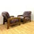 Wood Vintage Armchairs in Wooden Frame, 1970s, Set of 2 For Sale - Image 7 of 10