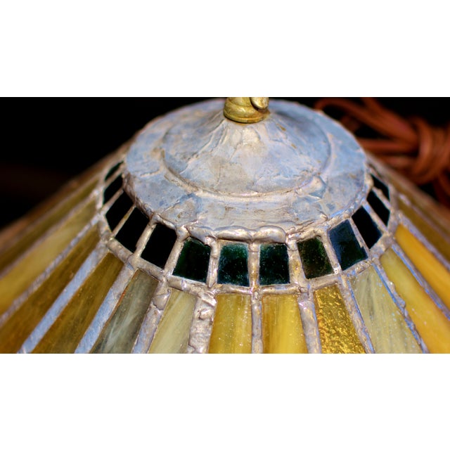 Antique Tiffany Style Light Lamp Shade For Sale - Image 13 of 18