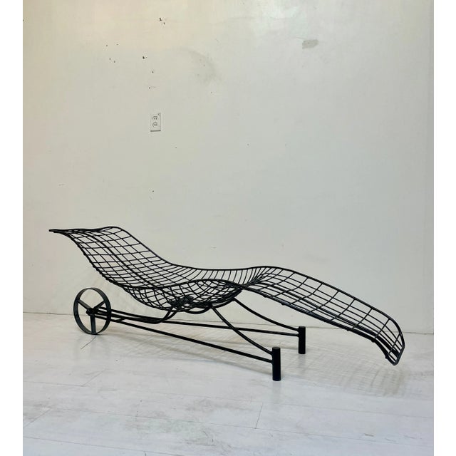 Mid-Century Modern 1950s Capricorn Style Outdoor Patio Chaise Attributed to Vladimir Kagan For Sale - Image 3 of 7