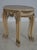 Age: C.1950s Details: Nice Carved Details Off White Painted Base w. Gold Accents Stunning Walnut Tops w. Inlay Nice...