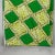 African Textile 10364 Veritable Super Deluxe Wax Green Yellow Fabric - 1.83 Yards For Sale In New York - Image 6 of 12