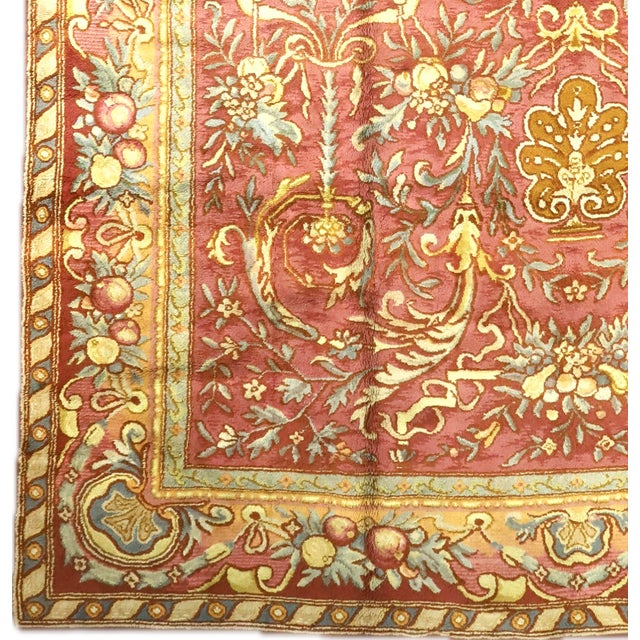French Antique French Savonnerie Rug 12'0" X 18’5” For Sale - Image 3 of 6