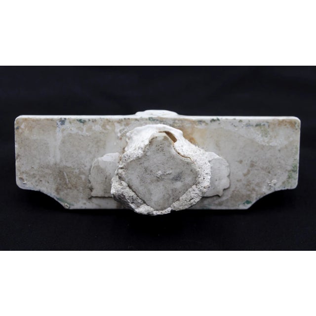 Vintage Ceramic White Wall Mount 6 Toothbrush Holder For Sale - Image 6 of 6