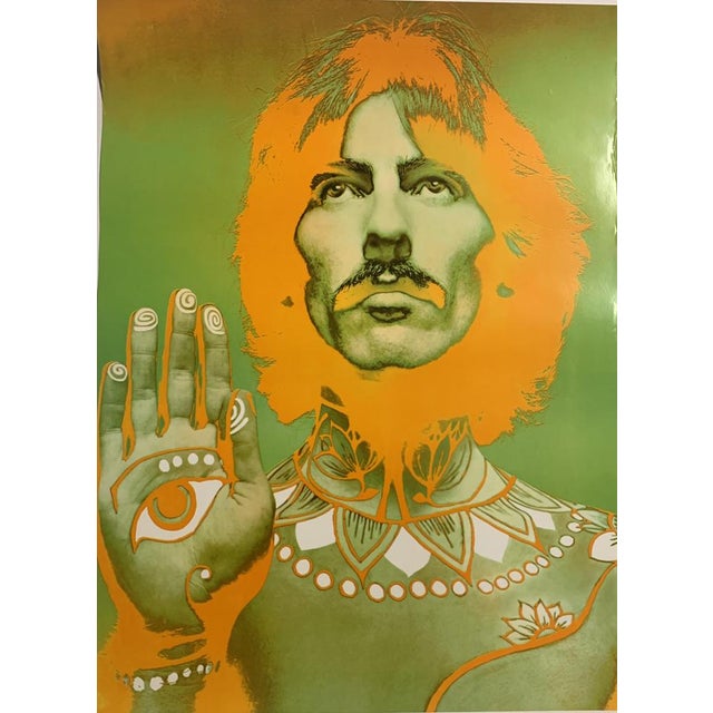 Richard Avendon (after) GEORGE HARRISON, poster 1967 Magazine look, Cowes Education Corporation 80s edition no print...