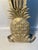 Fireplace Screen Brass Peacock Feathers Pineapples Both Sides Hollywood Regency 1950s For Sale In Providence - Image 6 of 7