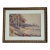 1930s Watercolor Painting Lake Waterfront Landscape With Fall Trees For Sale