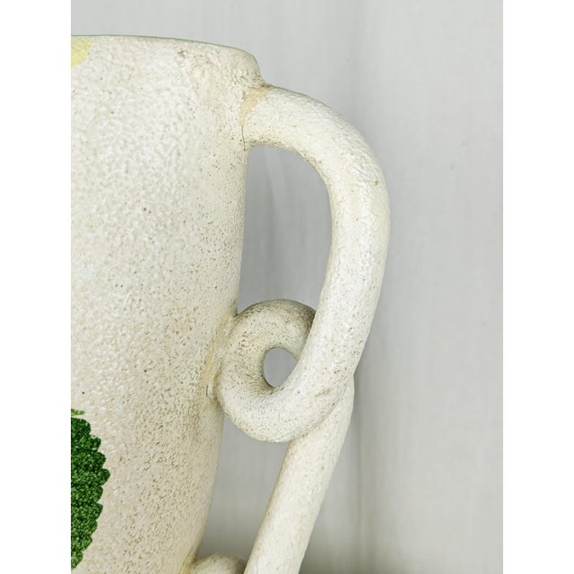 Large Mid-Century Hand-Painted Ceramic Vase by L. Poggi Assalini for Ce as Albisola, Italy, 1950s For Sale - Image 9 of 18