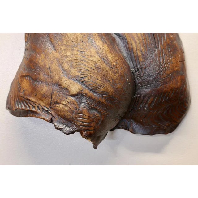 Female Torso Wall Hanging Sculpture, 1960s, Ceramic For Sale - Image 3 of 12