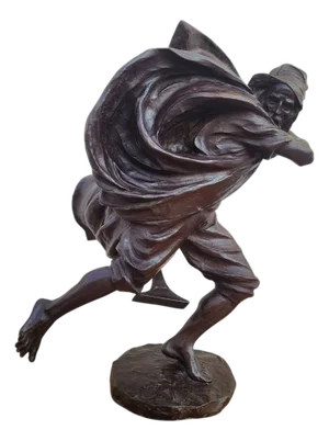 A Miniati, Arab Warrior, Early 20th Century, Bronze