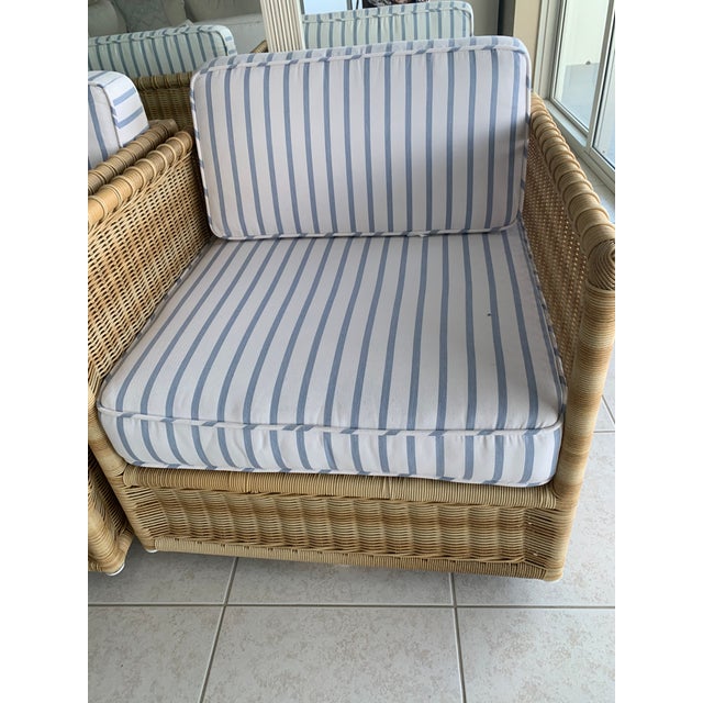 These comfortable chairs are gorgeous. The pictures provided don't do them justice, but they are in like-new condition. I...