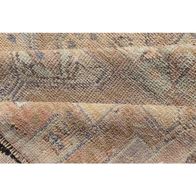 Antique Konya Rug With Soft Sand, Warm Beige, Pale Taupe, and Faded Clay For Sale - Image 11 of 12