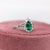 Metal GIA Certified Colombian Emerald Ring w Earth Mined Diamonds in Solid 14K Gold For Sale - Image 7 of 10