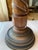 Vintage Carved Wood Table Lamp With Ornate Damask Shade, Beaded Fringe, Traditional European Style, Decorative Accent Lighting For Sale - Image 10 of 12
