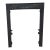 Late 19th Century 24.5" W X 30"h With 3" Flair Fleur De Lys Decorative Fireplace Surround For Sale