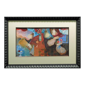 Sunol Alvar "Bookcover" Hand Signed Not Numbered Custom Framed