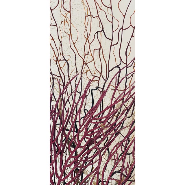 Coastal 3 Sea Whip Branches in a Lucite Marine Life Stand For Sale - Image 3 of 4