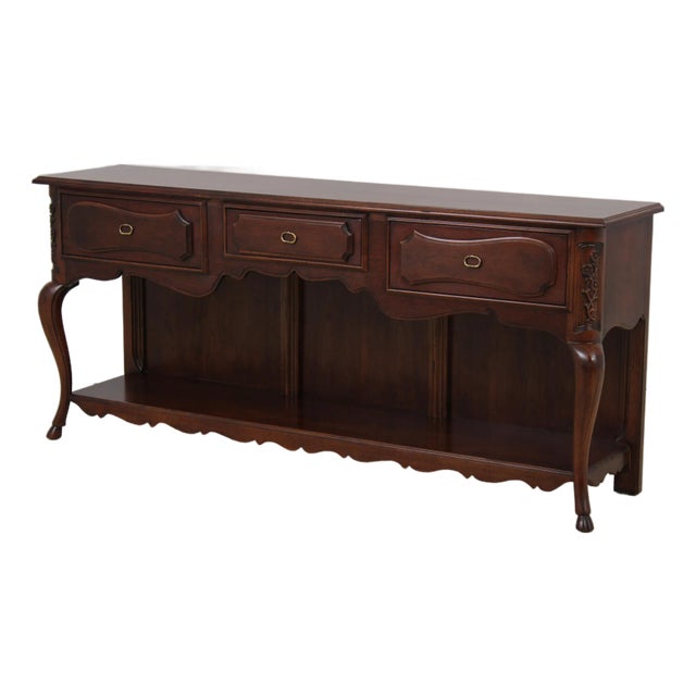 Mt Airy Cherry 2 Tier Country French Style Sideboard For Sale