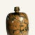 Early 20th Century Large Japanese Tenmoku Glazed Vase With Leaf Design For Sale - Image 5 of 7