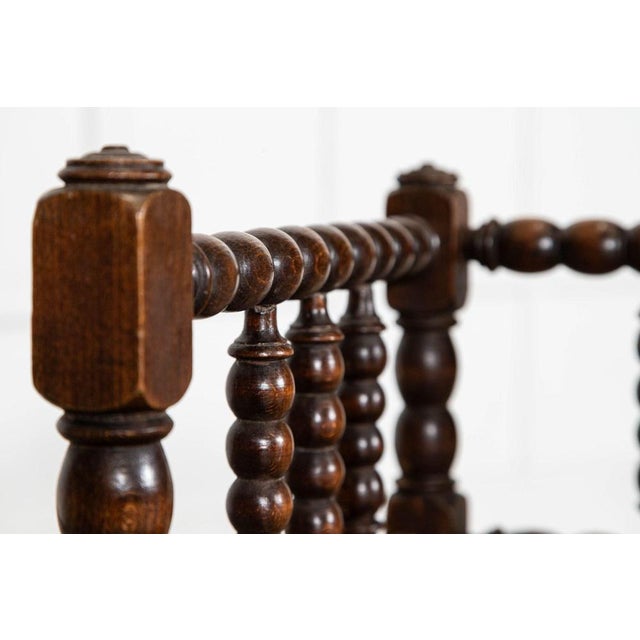 English Beech Bobbin Corner Chairs, 1880, Set of 2 For Sale - Image 6 of 14