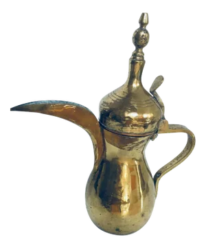 Middle Eastern Dallah Islamic Arabic Brass Coffee Pot