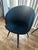 Contemporary Room & Board Sylvan Blue Velvet Swivel Side Chairs — Pair For Sale - Image 3 of 4