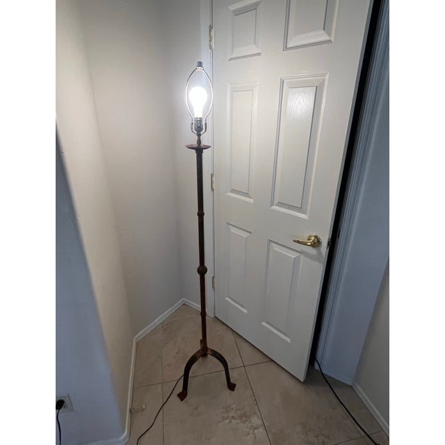 1940’s Style French Brutalist Floor Lamp For Sale - Image 9 of 12