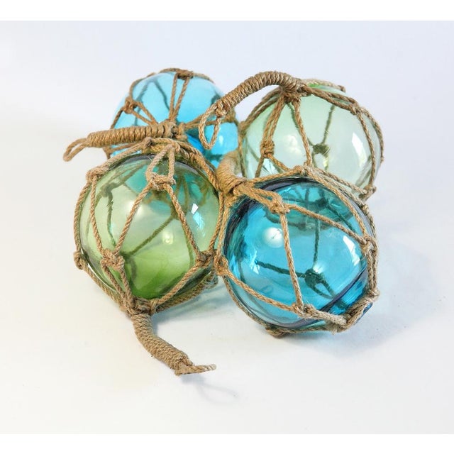 Glass Fishing Floats Set of 4 Chairish