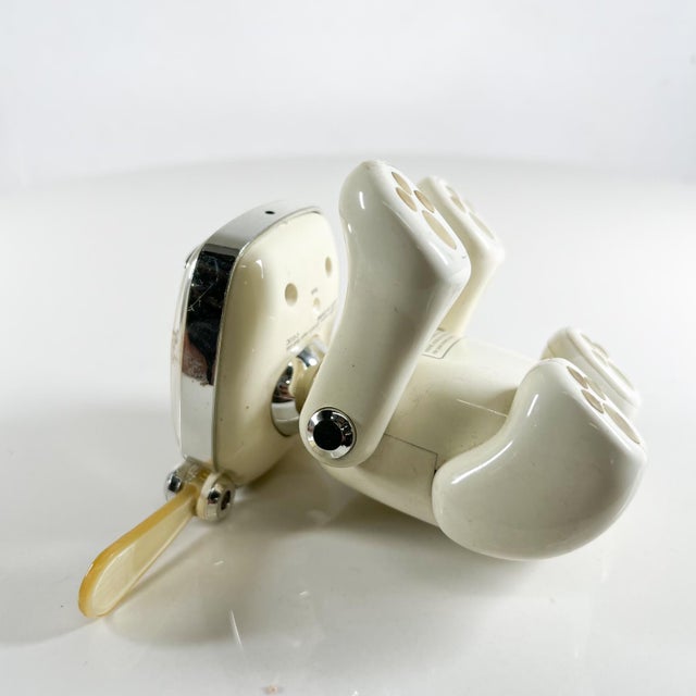 AMBIANIC presents Cute Vintage Speaker i Dog Robot Music Loving Canine Mini audio robot Battery Operated 3.5 tall x 4.25 d...