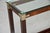 Italian Mid-Century Walnut & Brass Console Table With Glass Top For Sale - Image 4 of 13