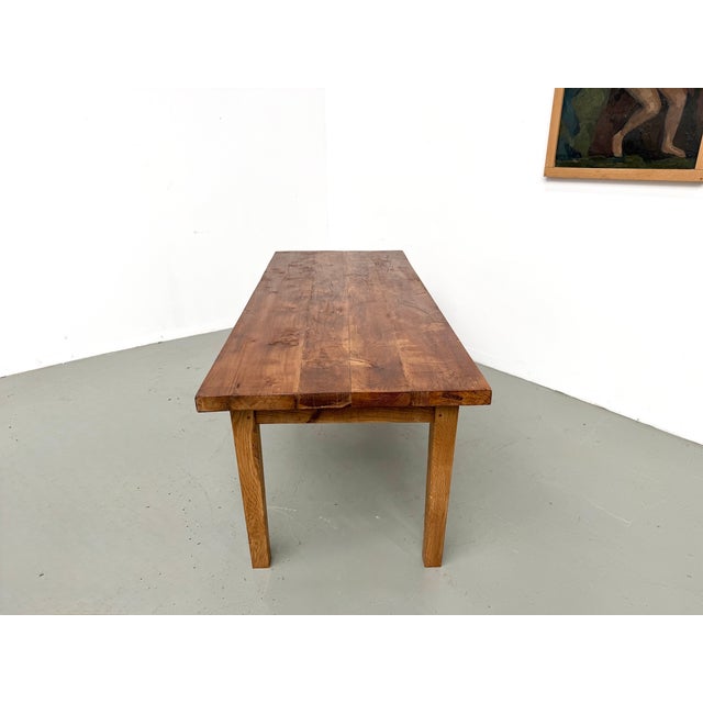 Vintage Oak Table, 1950s For Sale - Image 12 of 18