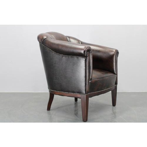 Vintage Leather Armchair, Former Czechoslovakia, 1960s For Sale - Image 10 of 17