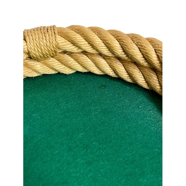Vintage Rope Tray Attributed to Adrian Audoux & Frida Minet For Sale - Image 6 of 13