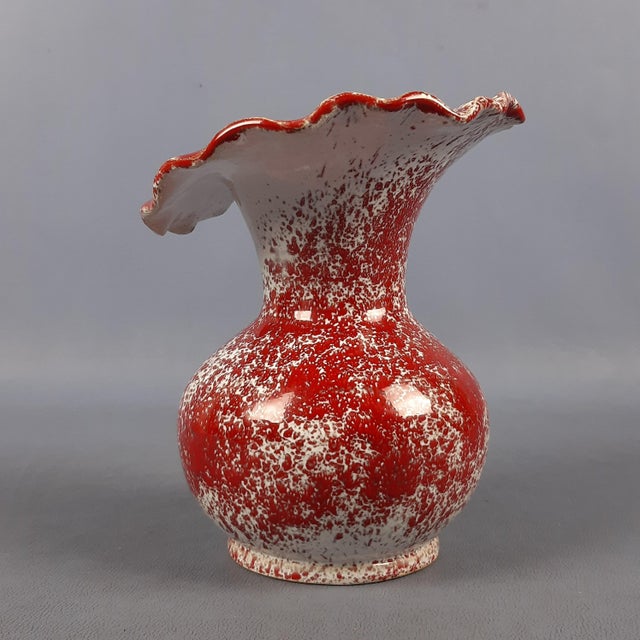 1960s Vintage Ceramic Majolica Vase, 1960s For Sale - Image 5 of 14