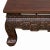 Vintage Rustic Brown Ru Yi Carving Rectangular Wood Kang Coffee Table For Sale - Image 4 of 11