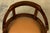 Late 19th Century Late 19th Century French Empire Style Mahogany Barrel Back Desk Chair For Sale - Image 5 of 18