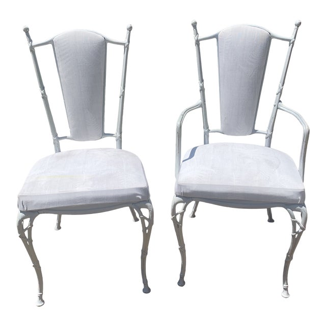 1950s Neoclassical Molla Outdoor Chairs a Pair Chairish