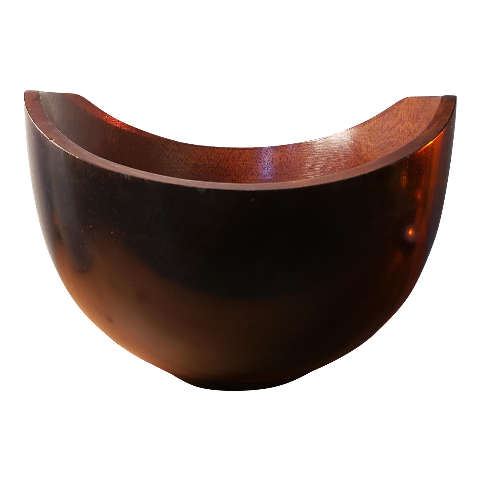 Bruce Perlmutter Mango Cherry Bowl | Chairish