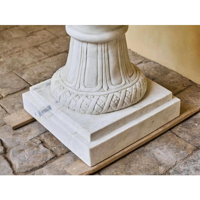 Classicist Marble Vase with Figural Decoration For Sale - Image 10 of 12