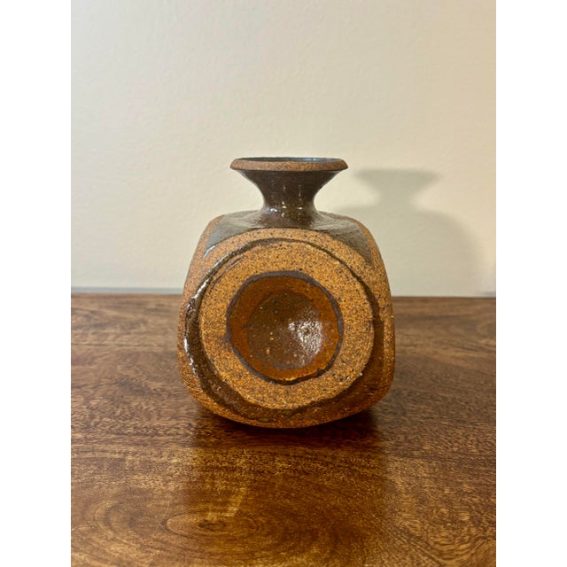 Aldo Londi Vintage Mid-Century Modern Studio Ceramic Weed Pot Vase, Signed For Sale - Image 4 of 7