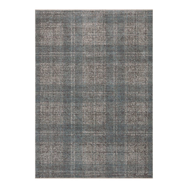 Angela Rose x Loloi Ember Denim / Charcoal 2'-3" x 3'-10" Accent Rug For Sale